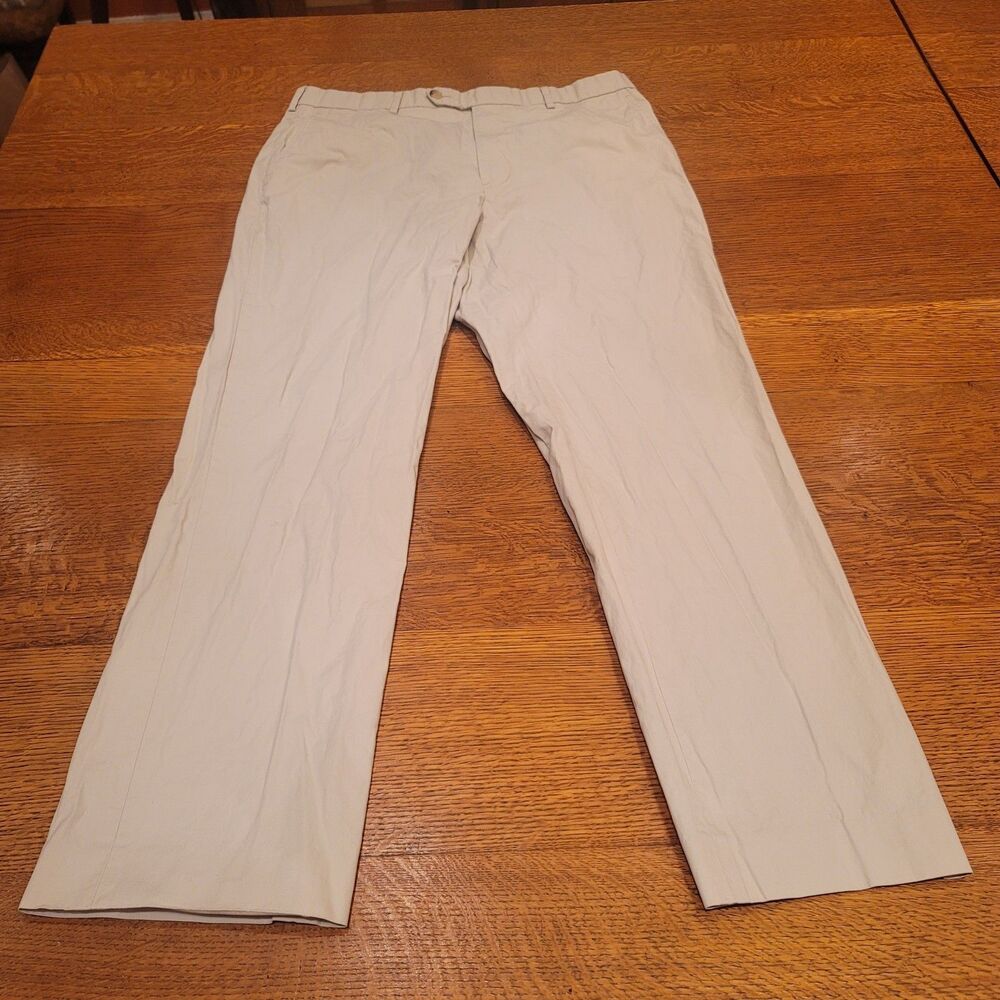 Brooks Brothers 1818 Fitzgerald Pants 100% Cotton 42x36 (Measured Size 34x29)